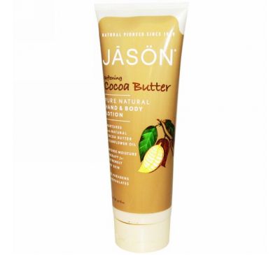 Jason Natural, Лосьон для рук и тела, смягчающее масло какао, 8 унций (227 г)