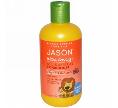 Jason Natural, Только для детей!  Ежедневный кондиционер, облегчающий расчесывание волос, 8 унций (227 г)