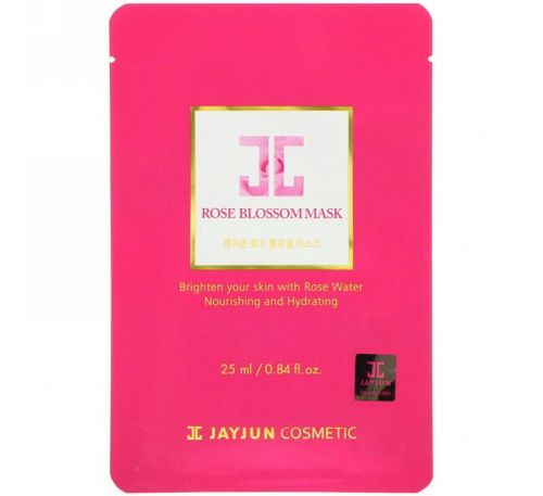 Jayjun Cosmetic, Маска "Розовый цвет", 1 маска, 0,84 унц. (25 мл)