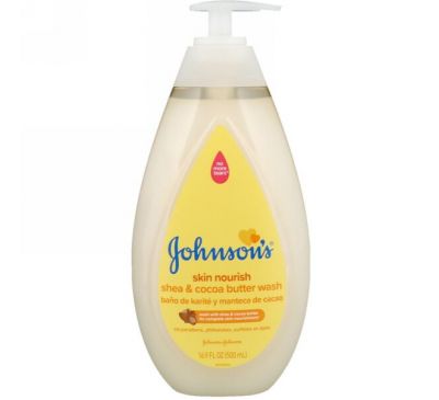 Johnson's, Skin Nourish, Shea & Cocoa Butter Wash, 16.9 fl oz (500 ml)