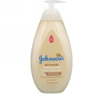 Johnson's, Skin Nourish, Vanilla Oat Wash, 16.9 fl oz (500 ml)