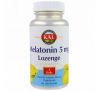 KAL, пастилки с мелатонином, натуральный лимонный вкус, 5 мг, 60 пастилок
