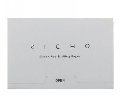 Kicho, Промокательная бумага с зеленым чаем, 50 штук