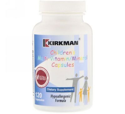 Kirkman Labs, Детские мультивитамины и минералы, 120 капсул