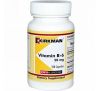 Kirkman Labs, Витамин B-6, 50 мг, 100 капсул