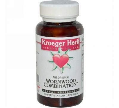 Kroeger Herb Co, The Original Wormwood Combination, 100 растительных капсул