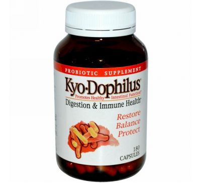 Kyolic, Пробиотик «Кио-Дофилус», 180 капсул