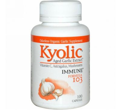 Kyolic, Средство для укрепления иммунитета 103, 100 капсул