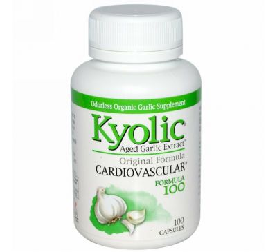 Kyolic, Выдержанный экстракт чеснока, оригинальная формула, 100 капсул
