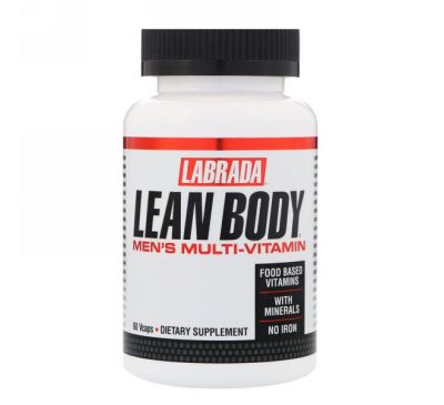 Labrada Nutrition, Мультивитамины для мужчин Lean Body, 60 вегетарианских капсул