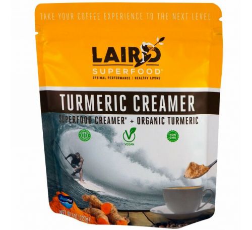 Laird Superfood, Заменитель сливок Turmeric Creamer, 8 унц. (227 г)
