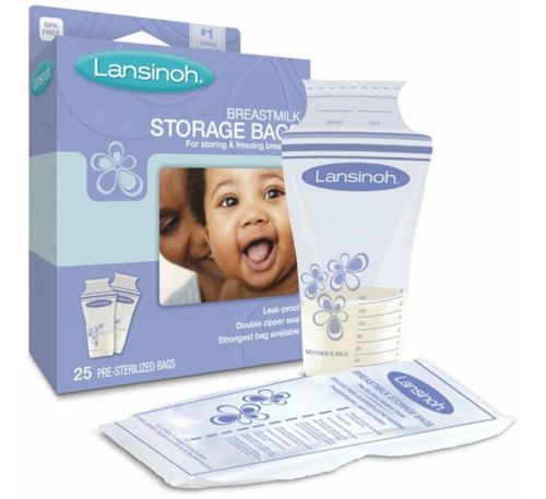 Lansinoh, Пакеты для хранения грудного молока, 25 стерильных пакетов