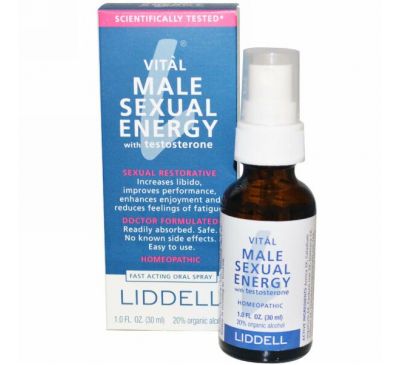 Liddell, Vital Male Sexual Energy с тестостероном, 30 мл