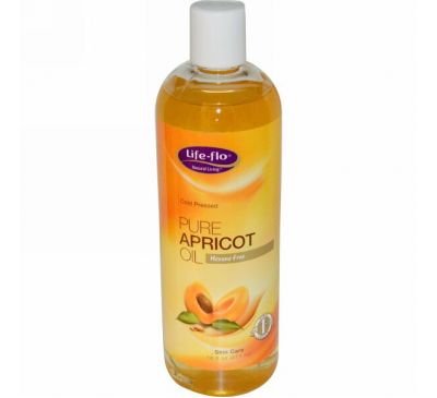 Life-flo, Чистое абрикосовое масло для ухода за кожей, 473 мл