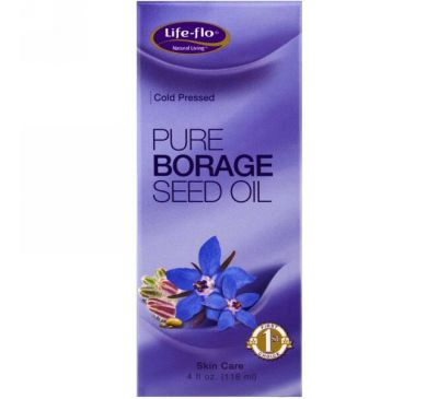 Life-flo, Чистое масло семян бурачника, 4 жидких унции (118 мл)