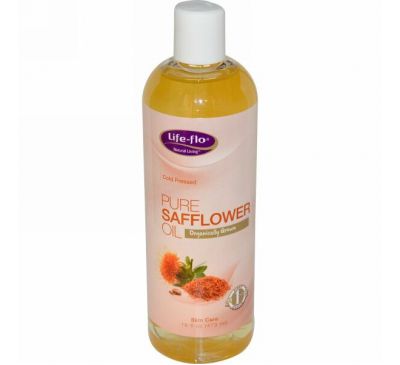 Life-flo, Чистое сафлоровое масло, для ухода за кожей, 16 жидких унций (473 мл)