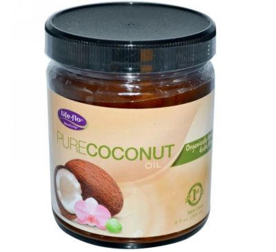 Life-flo, Organic, чистое кокосовое масло, уход за кожей, 9 жидких унций (266 мл)