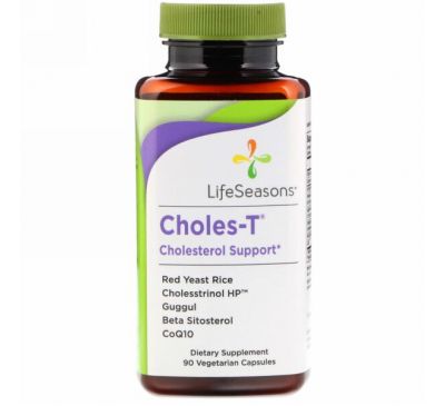 LifeSeasons, Choles-T, Cholesterol Support, 90 Vegetarian Capsules