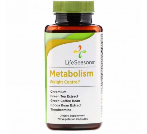 LifeSeasons, Метаболизм, контроль веса, 70 вегетарианских капсул