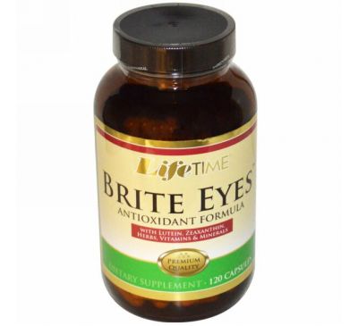 LifeTime Vitamins, Brite Eyes, антиоксидантная формула, 120 капсул