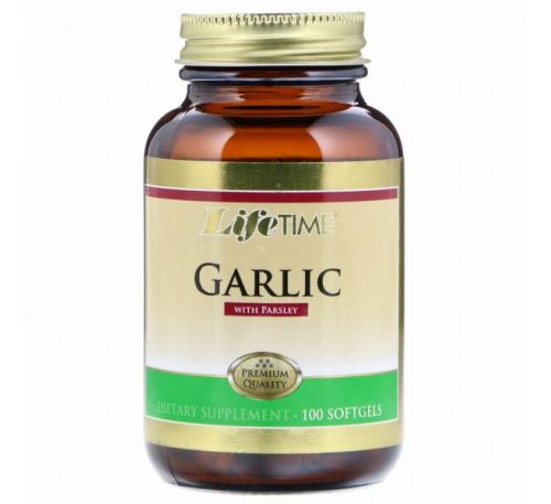 LifeTime Vitamins, Garlic with Parsley, 100 Softgels