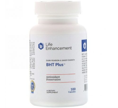Life Enhancement, BHT+ от Дюка Пирсона и Сэнди Шоу, 100 капсул