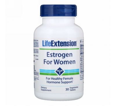 Life Extension, Эстроген для женщин, 30 вегетарианских таблеток