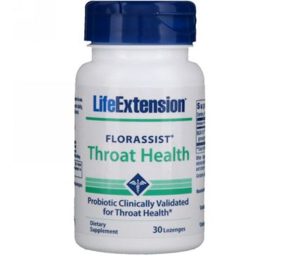 Life Extension, Флорассист здоровье горла, 30 леденцов