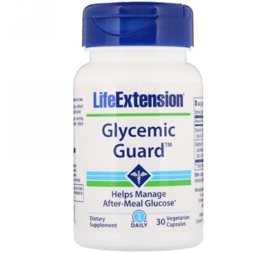 Life Extension, Гликемическая защита, 30 вегетарианских капсул