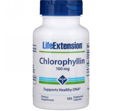 Life Extension, Хлорофиллин, 100 мг, 100 капсул на растительной основе
