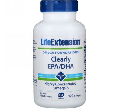 Life Extension, Исключительно ЭПК/ДГК, 120 мягких таблеток