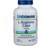 Life Extension, Капсулы L-аргинина, 700 мг, 200 вегетарианских капсул