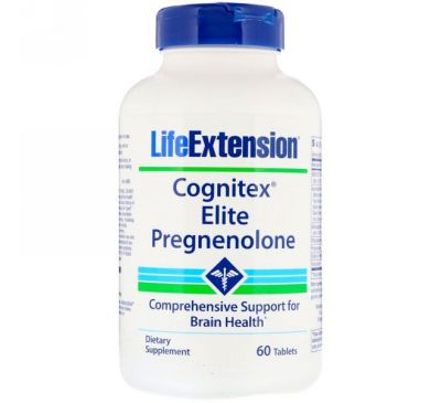 Life Extension, Прегненолон Cognitex Elite, 60 таблеток