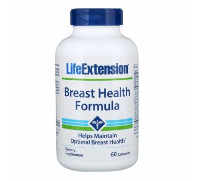 Life Extension, Состав для здоровья молочных желез, 60 капсул.