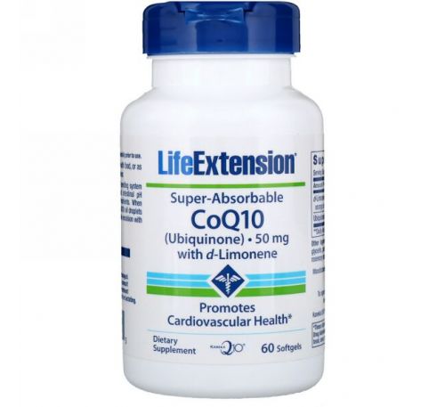 Life Extension, Super-Absorbable, CoQ10, 50 mg, 60 Softgels