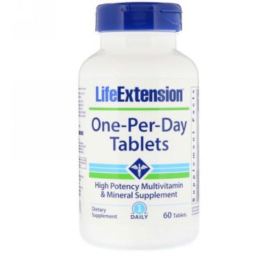 Life Extension, Таблетки одна-в-день, 60 таблеток