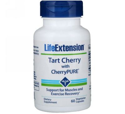 Life Extension, Tart Cherry with CherryPure, 60 Vegetarian Capsules