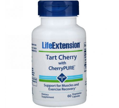 Life Extension, Tart Cherry with CherryPure, 60 Vegetarian Capsules