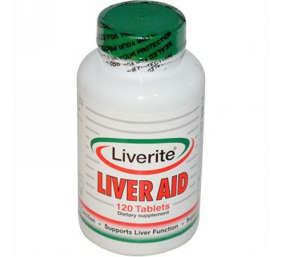 Liverite, Поддержка печени, 120 таблеток