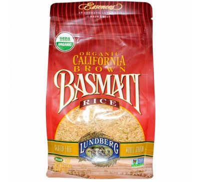 Lundberg, Органический калифорнийский коричневый рис Басмати, 32 унций (907 г)