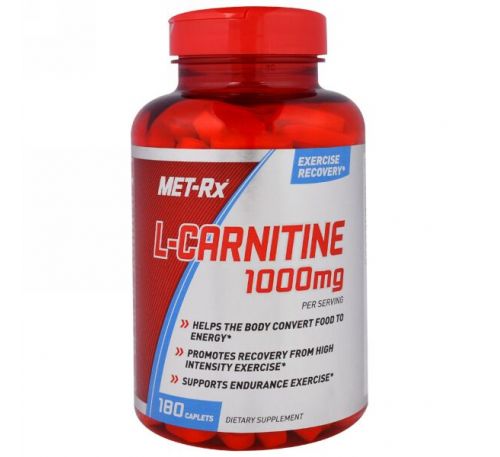 MET-Rx, L-Carnitine, 1000 мг, 180 Каплет