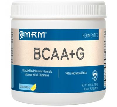 MRM, BCAA+G , со вкусом лимонада, 0,396 фунта (180 г)