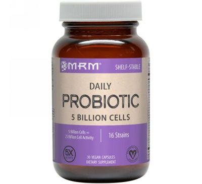 MRM, Дневной пробиотик, 30 веганских капсул