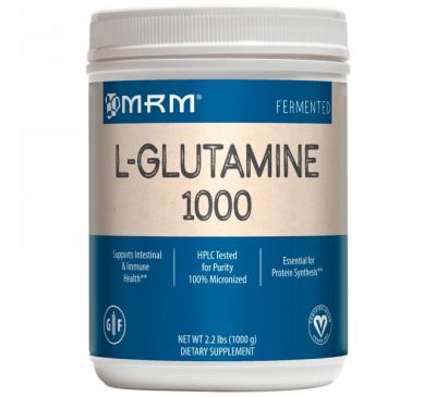 MRM, L-глутамин 1000, 2,2 фунта (1000 г)