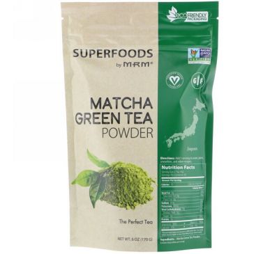 MRM, Натуральный порошок из зеленого чая Matcha, 6 унций(170 г)