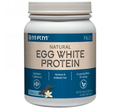 MRM, Натуральный яичный белок, французская ваниль, 24 унции (680 г)