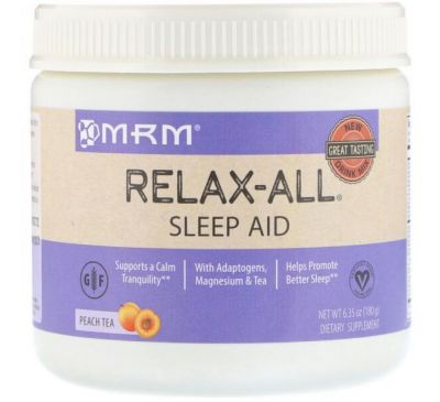 MRM, Relax-All Sleep Aid, Peach Tea, 6.35 (180 g)