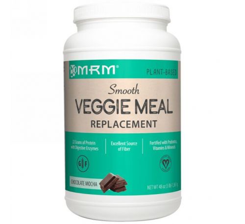 MRM, Вегетарианский заменитель пищи, шоколадное мокко, 3 фунта (1361 г)