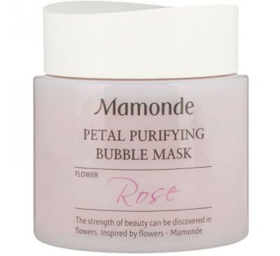 Mamonde, Цветочная очищающая пенящаяся маска, роза, 100 мл