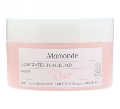 Mamonde, Тонизирующие подушечки с розовой водой, 40 подушечек